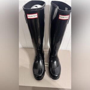 Hunter Black Women's Rain Boots